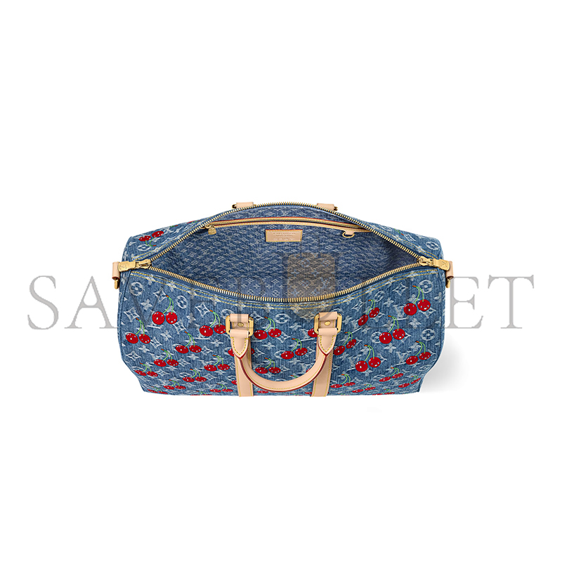 LOUIS VUITTON MURAKAMI DENIM LV X TM KEEPALL BANDOULIÈRE 45 M13875 (45*27*20cm)